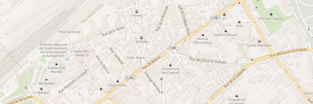 Plan du 31 Rue de Belfort à Besançon