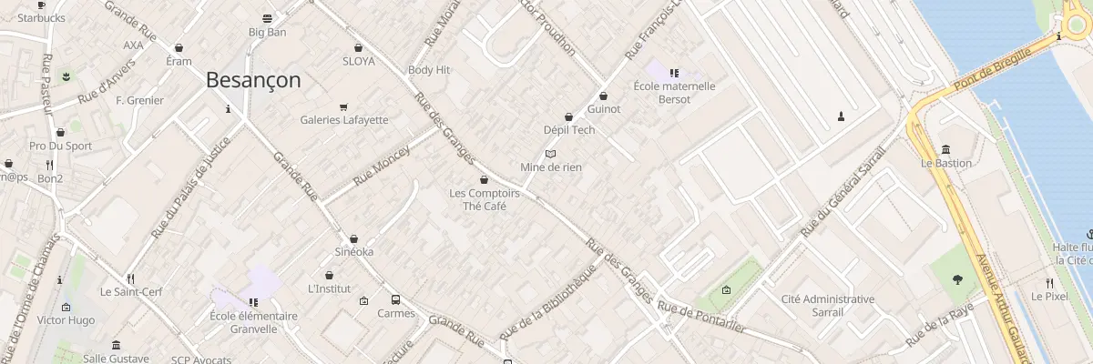 Plan du 4 Rue Bersot à Besançon