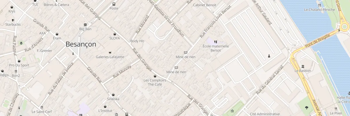 Plan du 17 Rue Bersot à Besançon
