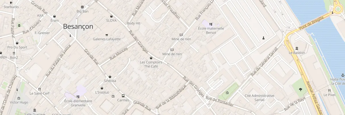 Plan du 6 Rue Bersot à Besançon