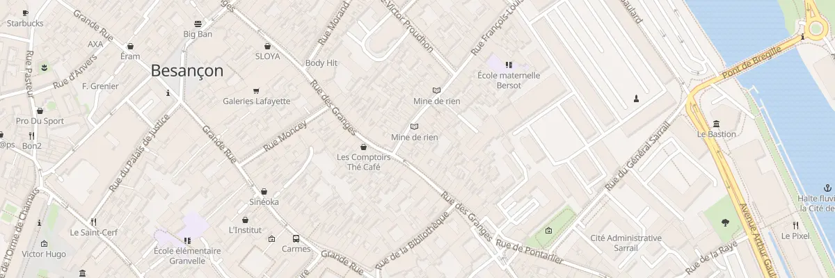 Plan du 10 Rue Bersot à Besançon