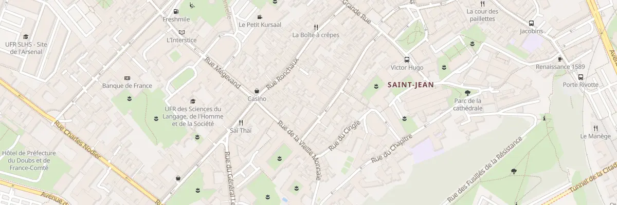 Plan du 30 Rue Ernest Renan à Besançon