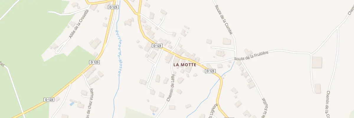 Plan du 5386F La Motte à Cernex