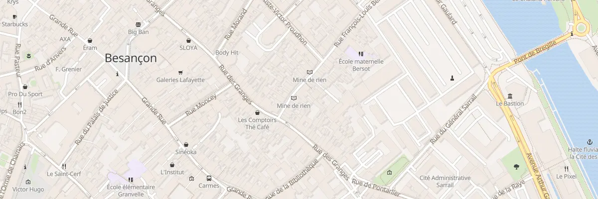 Plan du 14 Rue Bersot à Besançon