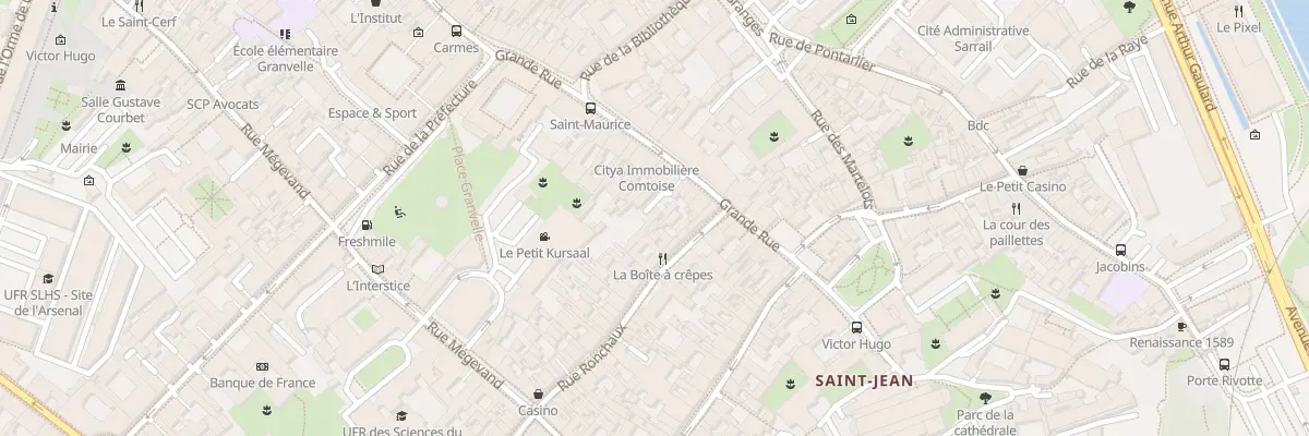 Plan du 118 Gr Grande Rue à Besançon