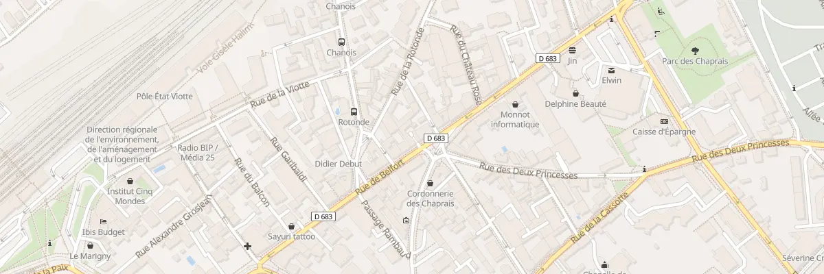 Plan du 35 Rue de Belfort à Besançon