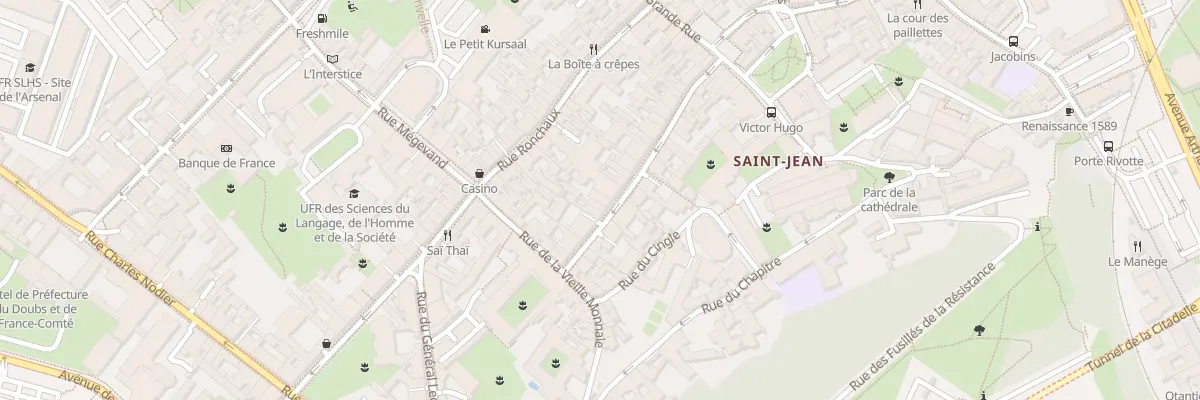 Plan du 28 Rue Ernest Renan à Besançon
