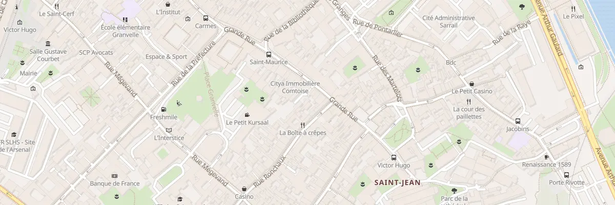 Plan du 120 Grande-Rue à Besançon
