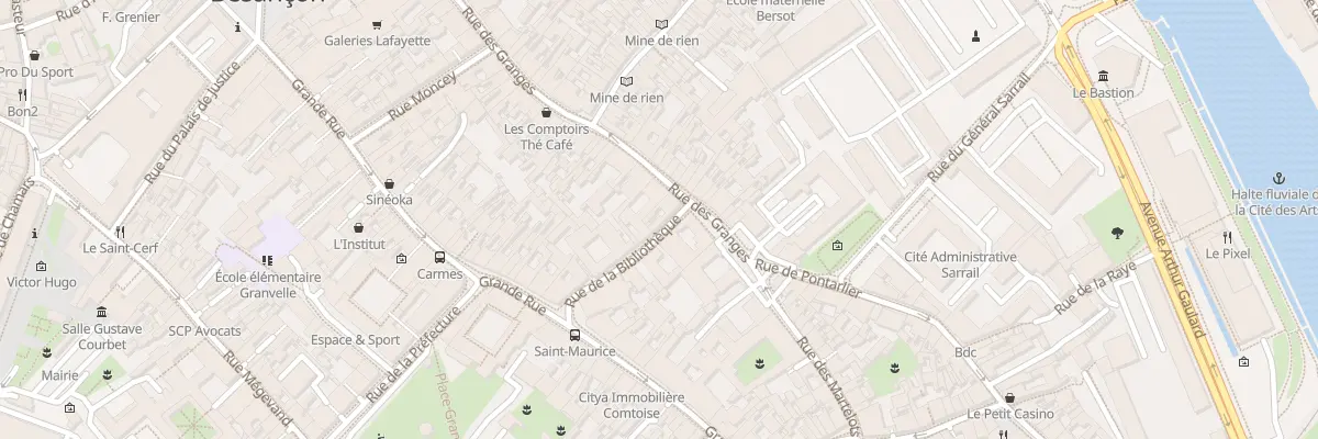 Plan du 90 Rue des Granges à Besançon