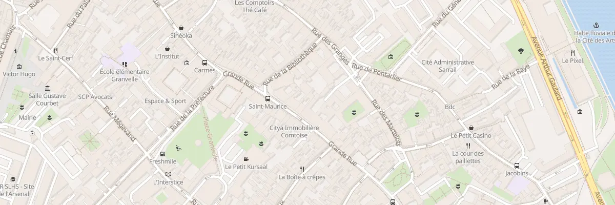 Plan du 125 Gr Grande Rue à Besançon