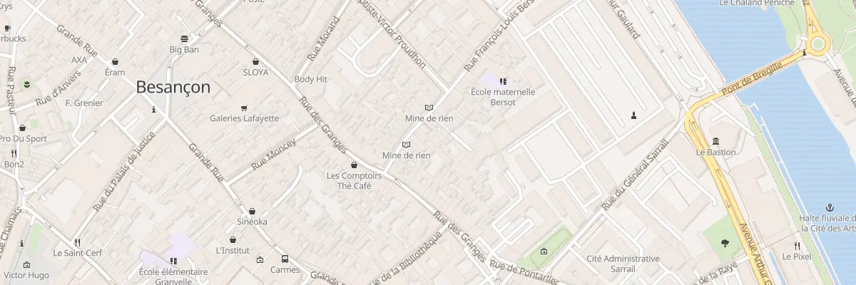 Plan du 18 Rue Bersot à Besançon