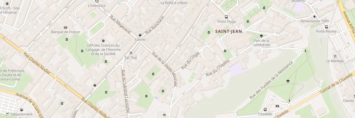 Plan du 33B Rue Ernest Renan à Besançon