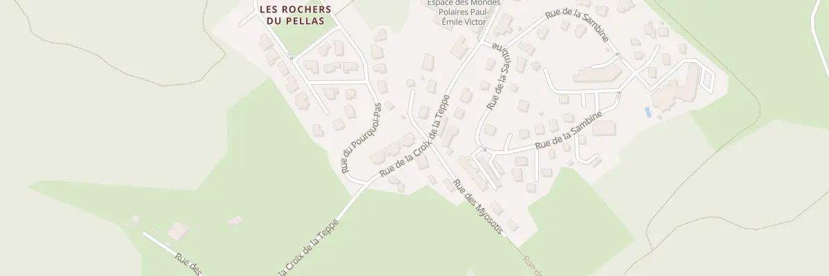 Plan du 400 Rue de la Croix de la Teppe à Prémanon