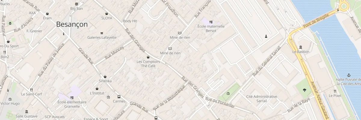 Plan du 83 Rue des Granges à Besançon