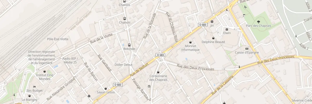 Plan du 37 Rue de Belfort à Besançon