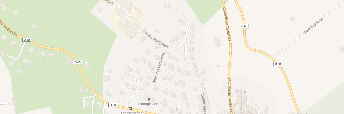 Plan du 5409 Les Costes à Pontevès