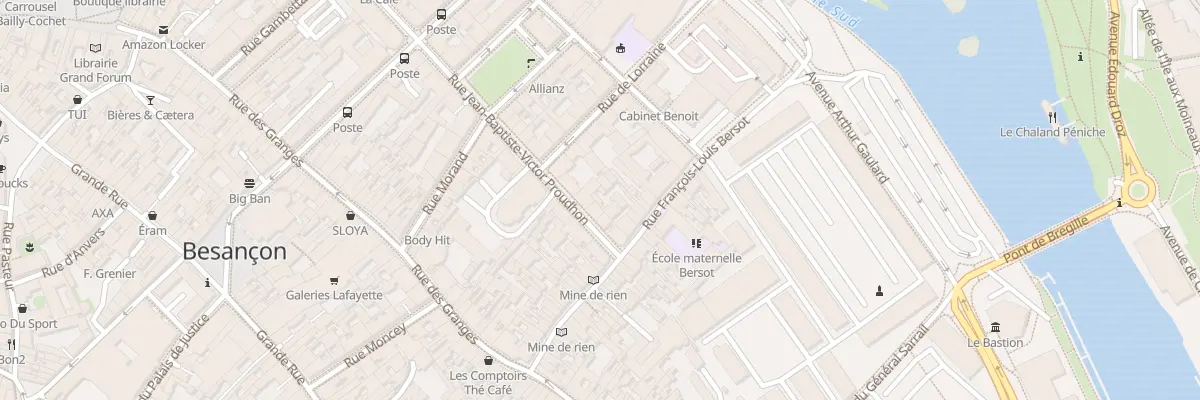 Plan du 39 Rue Bersot à Besançon