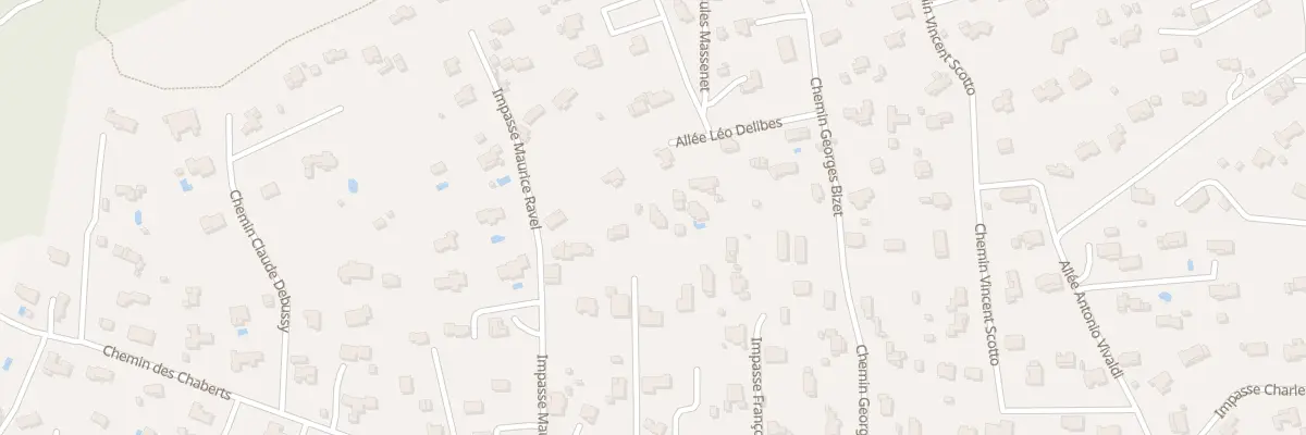Plan du 2B All Léo Delibes à Garéoult