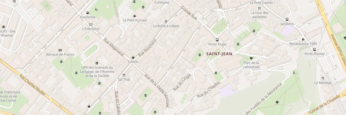 Plan du 24 Rue Ernest Renan à Besançon