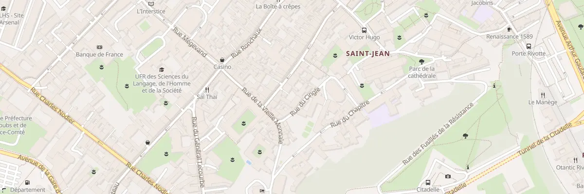 Plan du 33 Rue Ernest Renan à Besançon