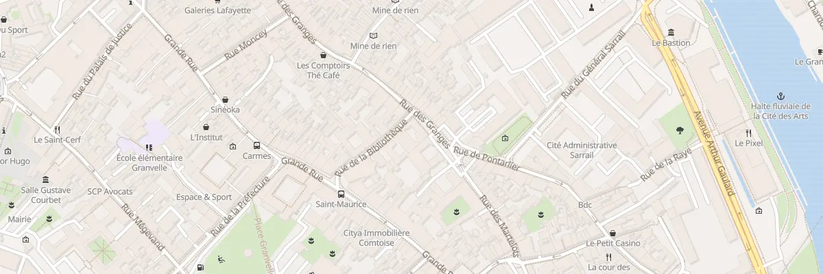 Plan du 92 Rue des Granges à Besançon