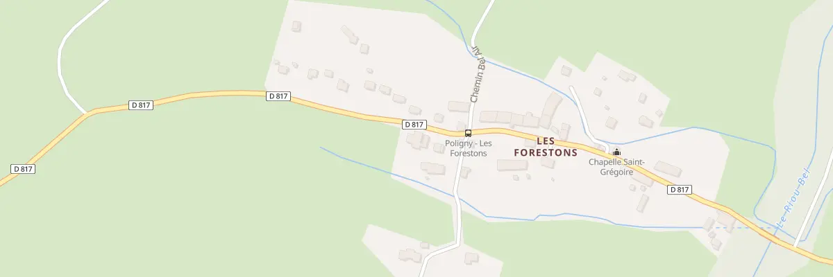 Plan du 15 Rte de Saint Esteve à Poligny