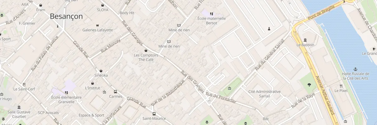 Plan du 91 Rue des Granges à Besançon