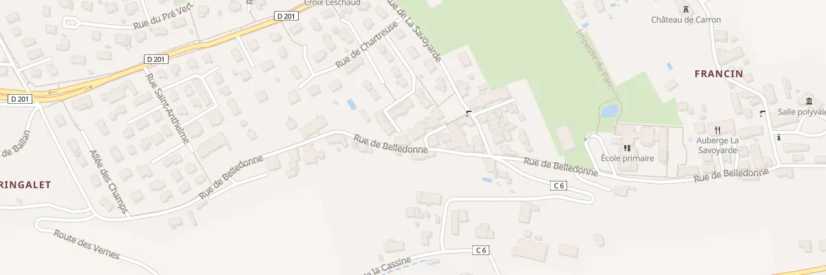 Plan du 876 Rue de Belledonne à Porte-de-Savoie