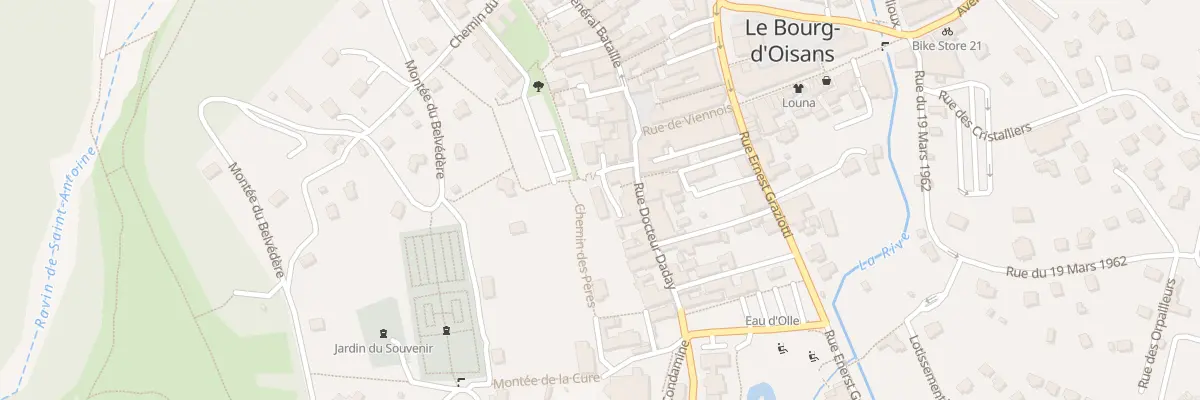 Plan du 3 Che de la Bastille au Bourg-d’Oisans