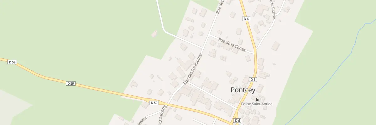 Plan du 111 Rue des Saussottes à Pontcey