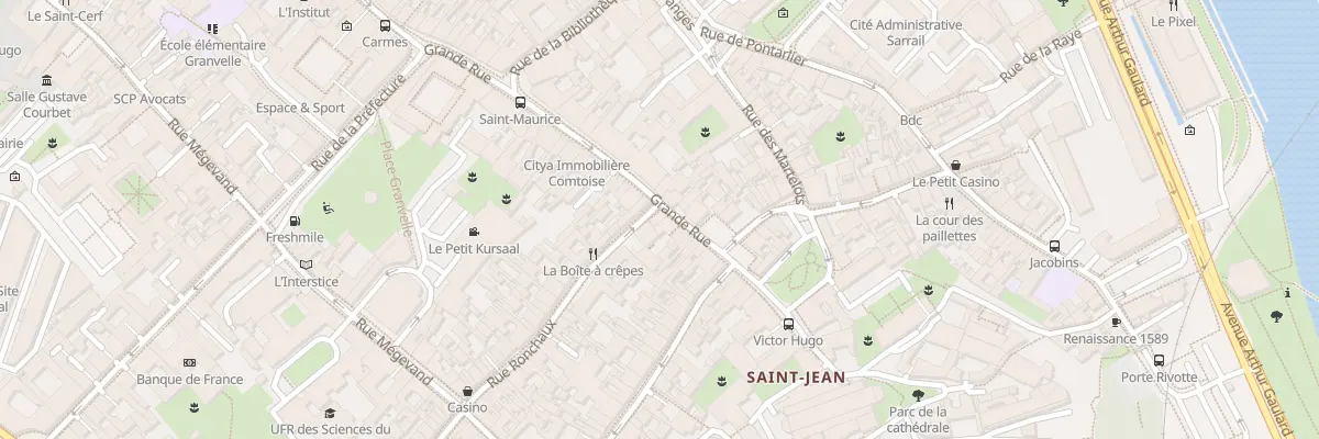 Plan du 128 Grande-Rue à Besançon