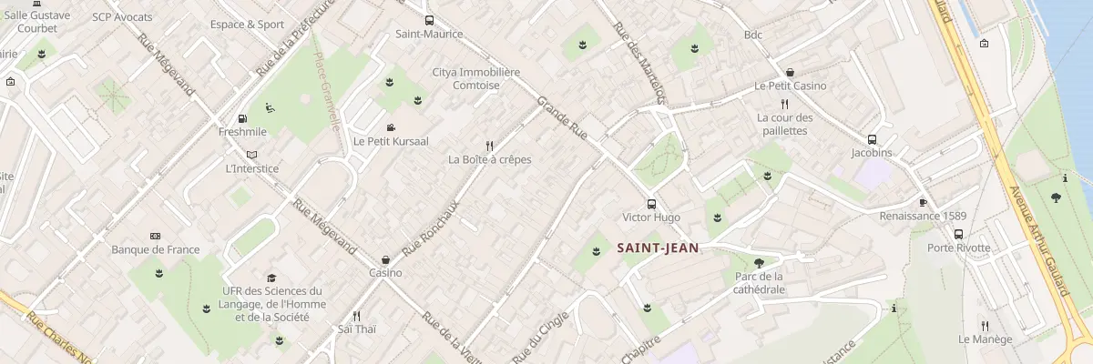 Plan du 8 Rue Ernest Renan à Besançon