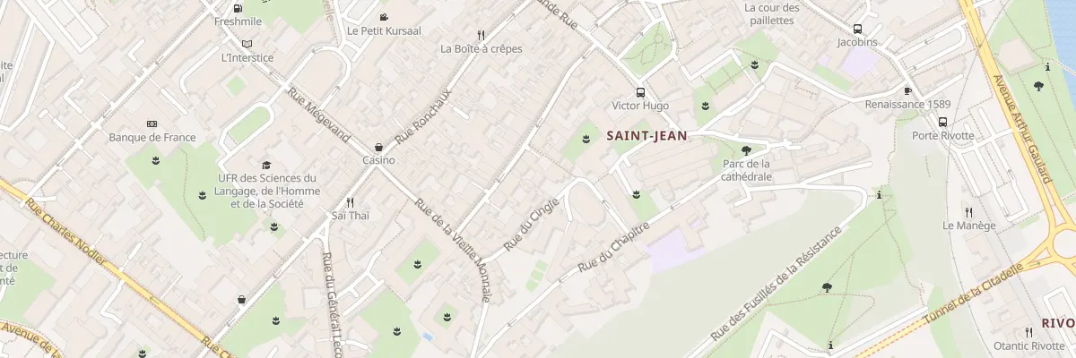 Plan du 27 Rue Ernest Renan à Besançon