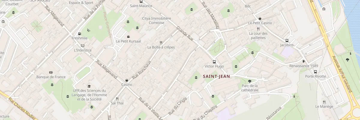 Plan du 12 Rue Ernest Renan à Besançon