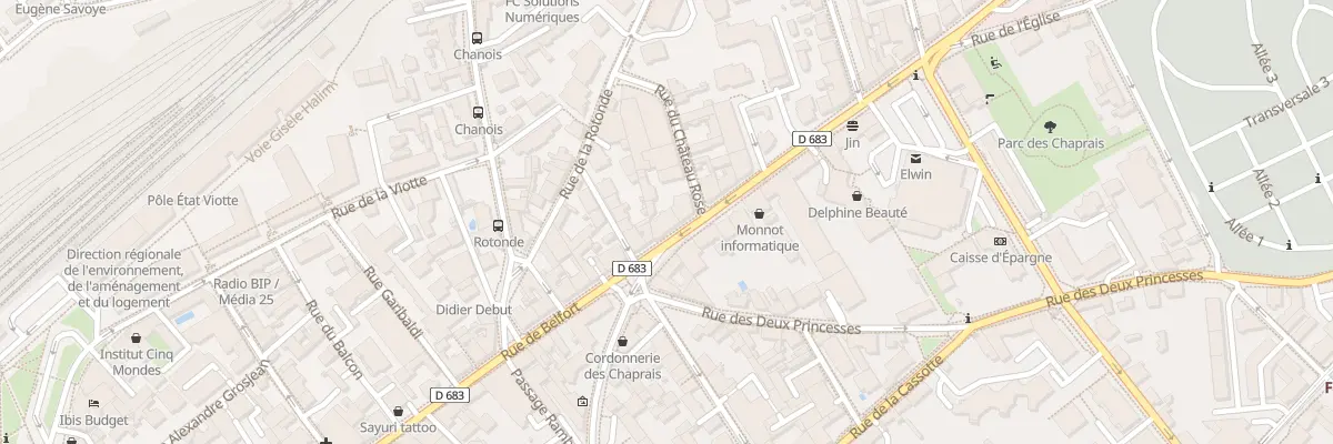 Plan du 43 Rue de Belfort à Besançon