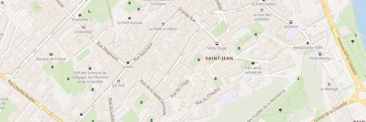 Plan du 23 Rue Ernest Renan à Besançon