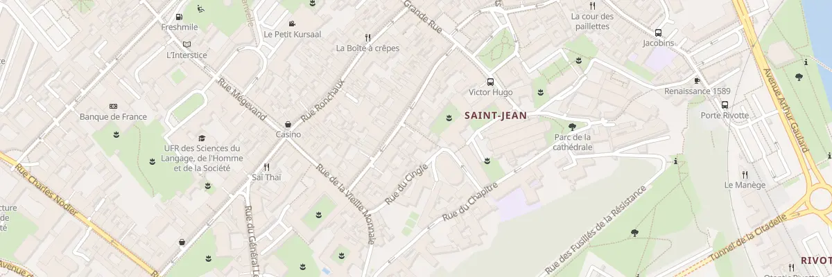 Plan du 25 Rue Ernest Renan à Besançon