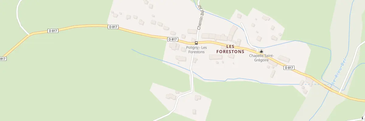 Plan du 5255 Les Forestons à Poligny