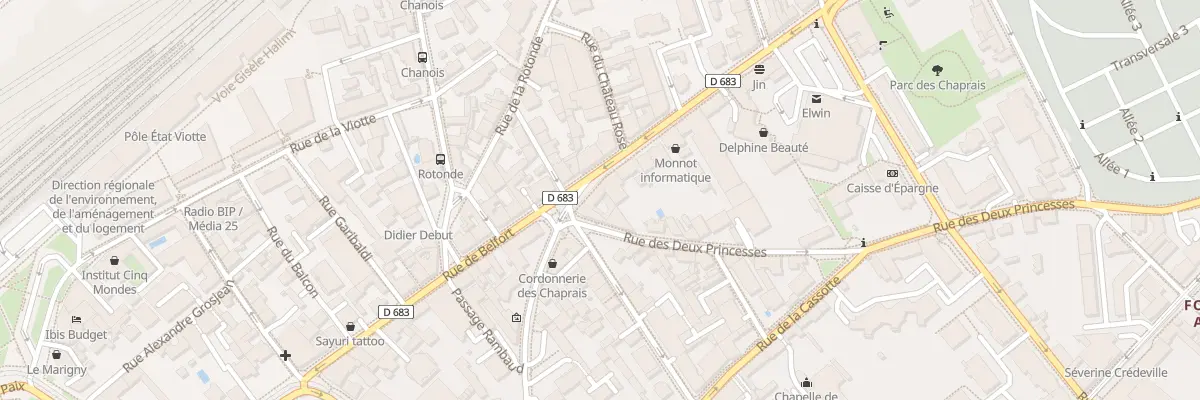 Plan du 32 Rue de Belfort à Besançon