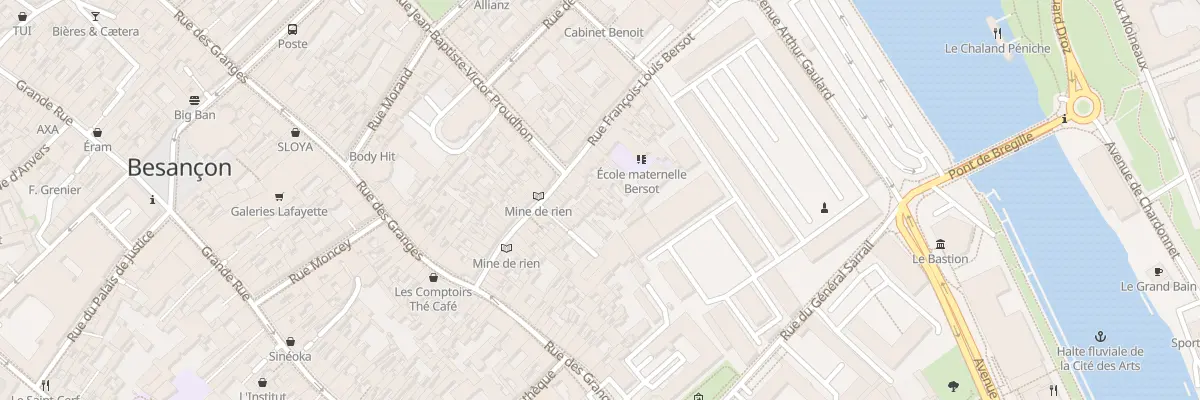 Plan du 40 Rue Bersot à Besançon