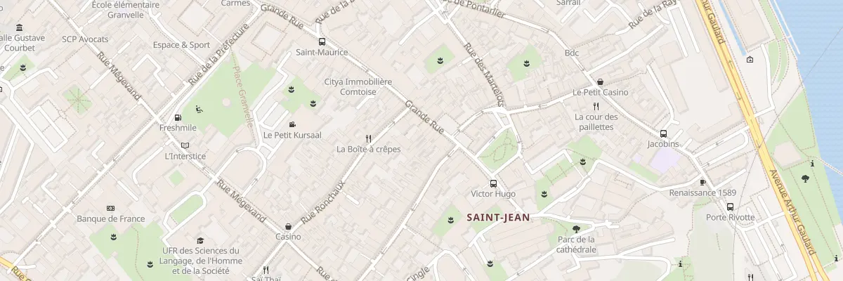 Plan du 134 Gr Grande Rue à Besançon