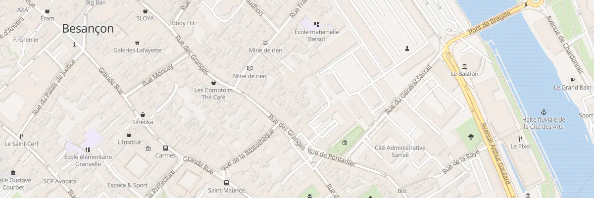 Plan du 99 Rue des Granges à Besançon