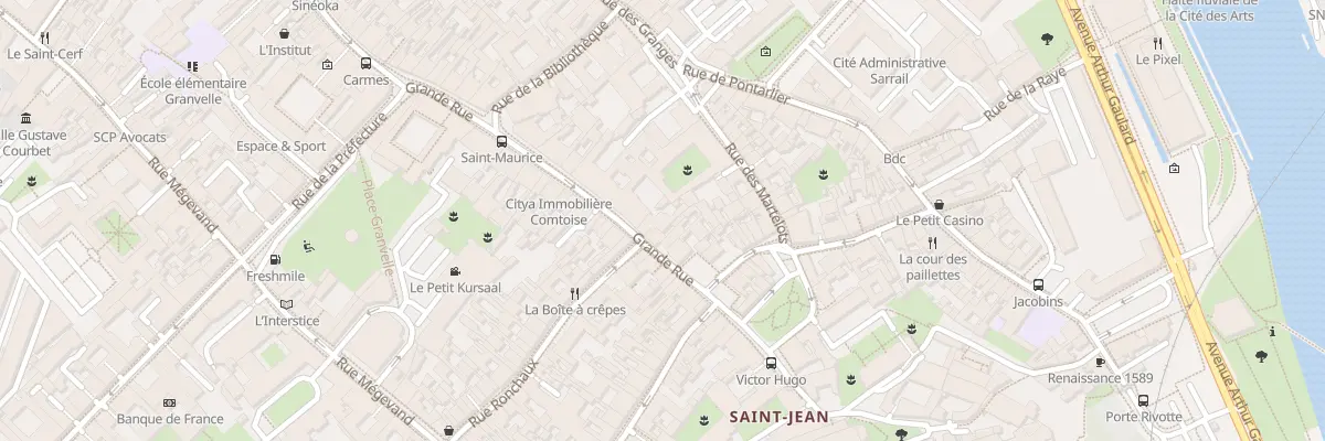 Plan du 133 Gr Grande Rue à Besançon