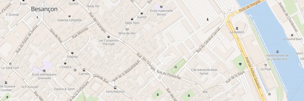 Plan du 1012 Rue des Granges à Besançon