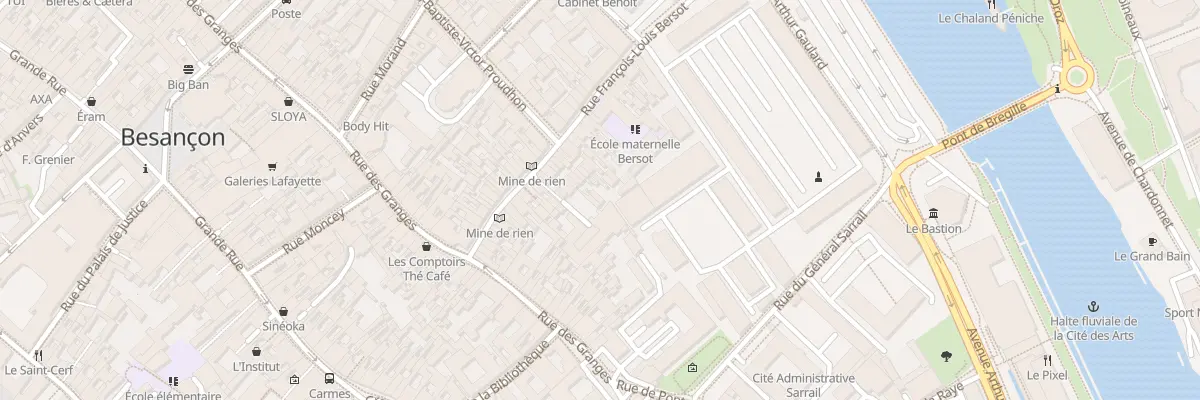 Plan du 34 Rue Bersot à Besançon