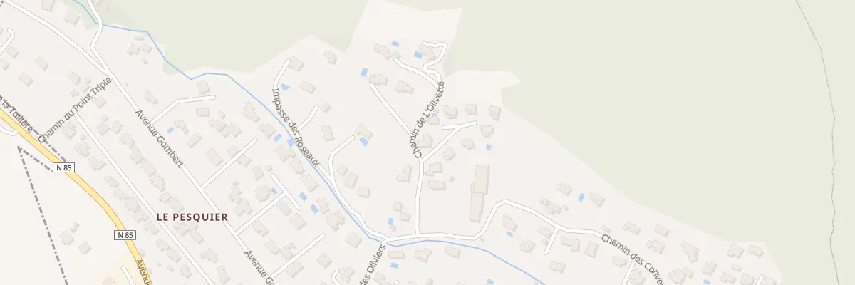 Plan du 7083 Blanchon et Bruynas à Malijai