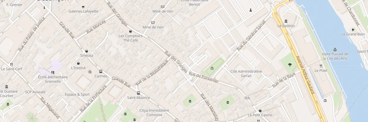 Plan du 107 Rue des Granges à Besançon