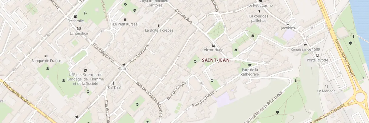Plan du 21 Rue Ernest Renan à Besançon