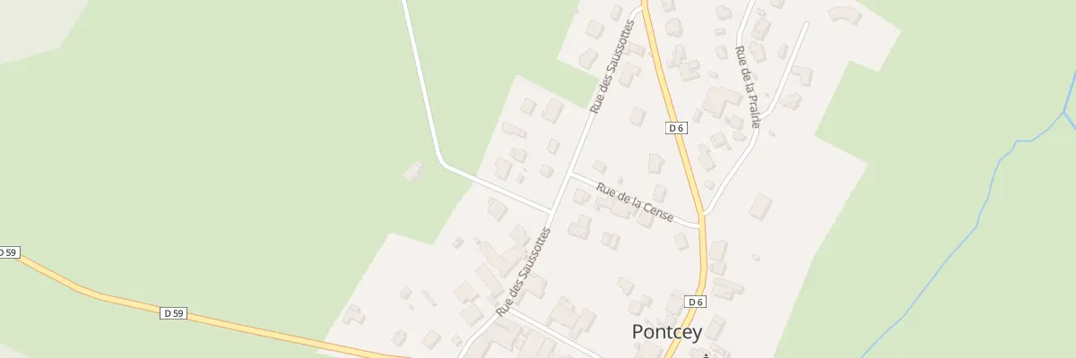 Plan du 195 Rue des Saussottes à Pontcey