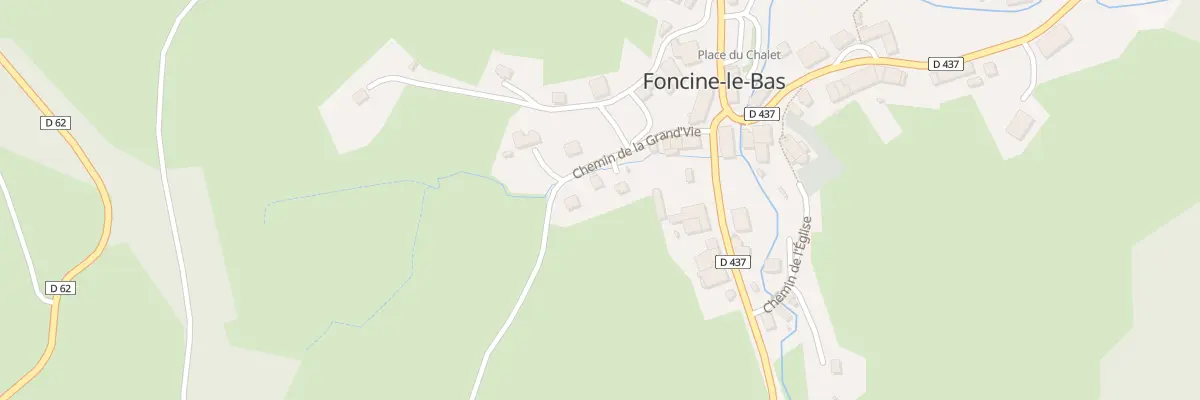 Plan du 126 Che de la Grand Vie à Foncine-le-Bas
